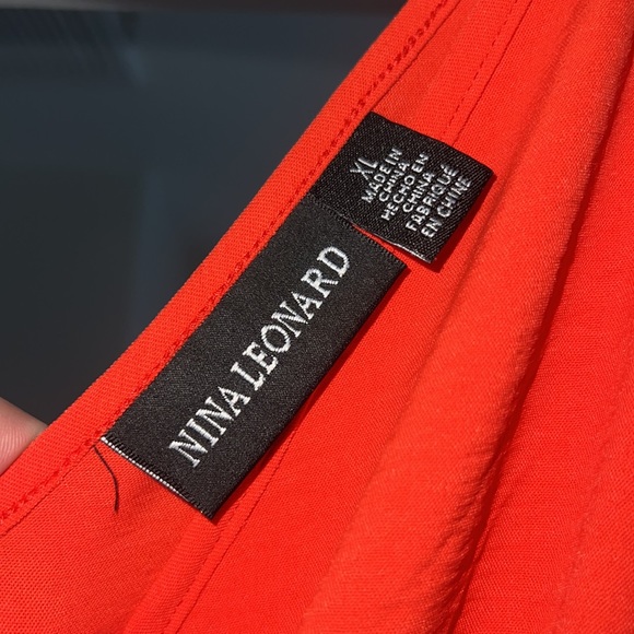 Orange midi/maxi dress with pockets! Size XL. Excellent condition. - Picture 6 of 8